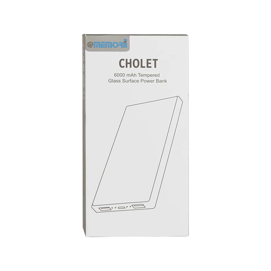 CHOLET – 6000mAh Tempered Glass Powerbank
