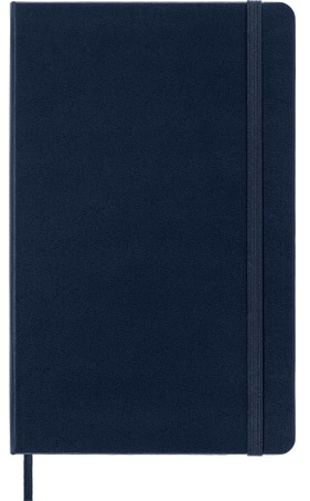 Moleskine Classic Large Ruled Hard Cover Notebook - Navy Blue