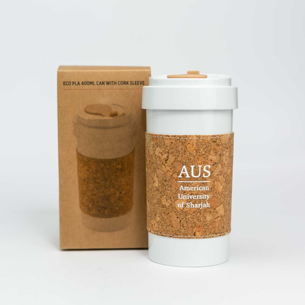 AUS Eco Coffee Mug with Cork Sleeve - 400ml