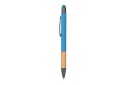 AYTOS - Metal Stylus Pen with Bamboo Grip and Rubberized Aluminium Barrel - Blue