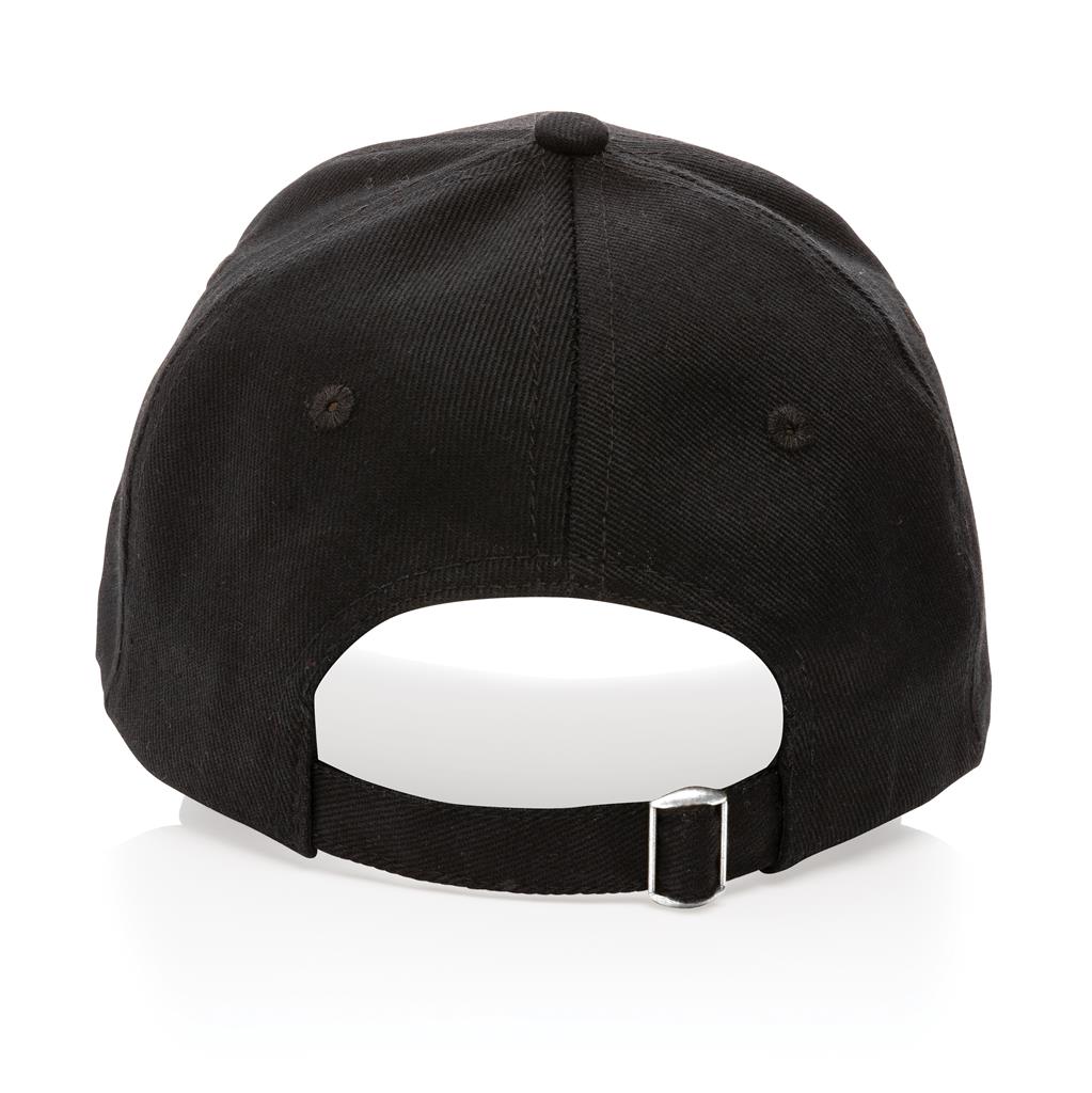 [HWAW 451] Impact AWARE™ 6 Panel 280gr Recycled Cotton Cap - Black