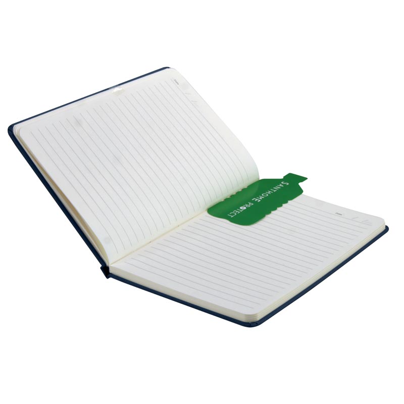 ORSHA - SANTHOME A5 rPET &amp; FSC Certified Notebook - Navy Blue (Anti-Microbial)