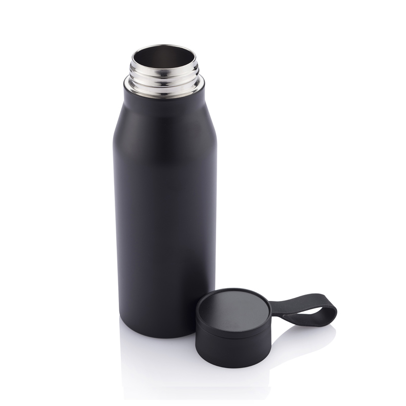 NEBRA - CHANGE Collection Vacuum Bottle with Loop - 600ml - Black