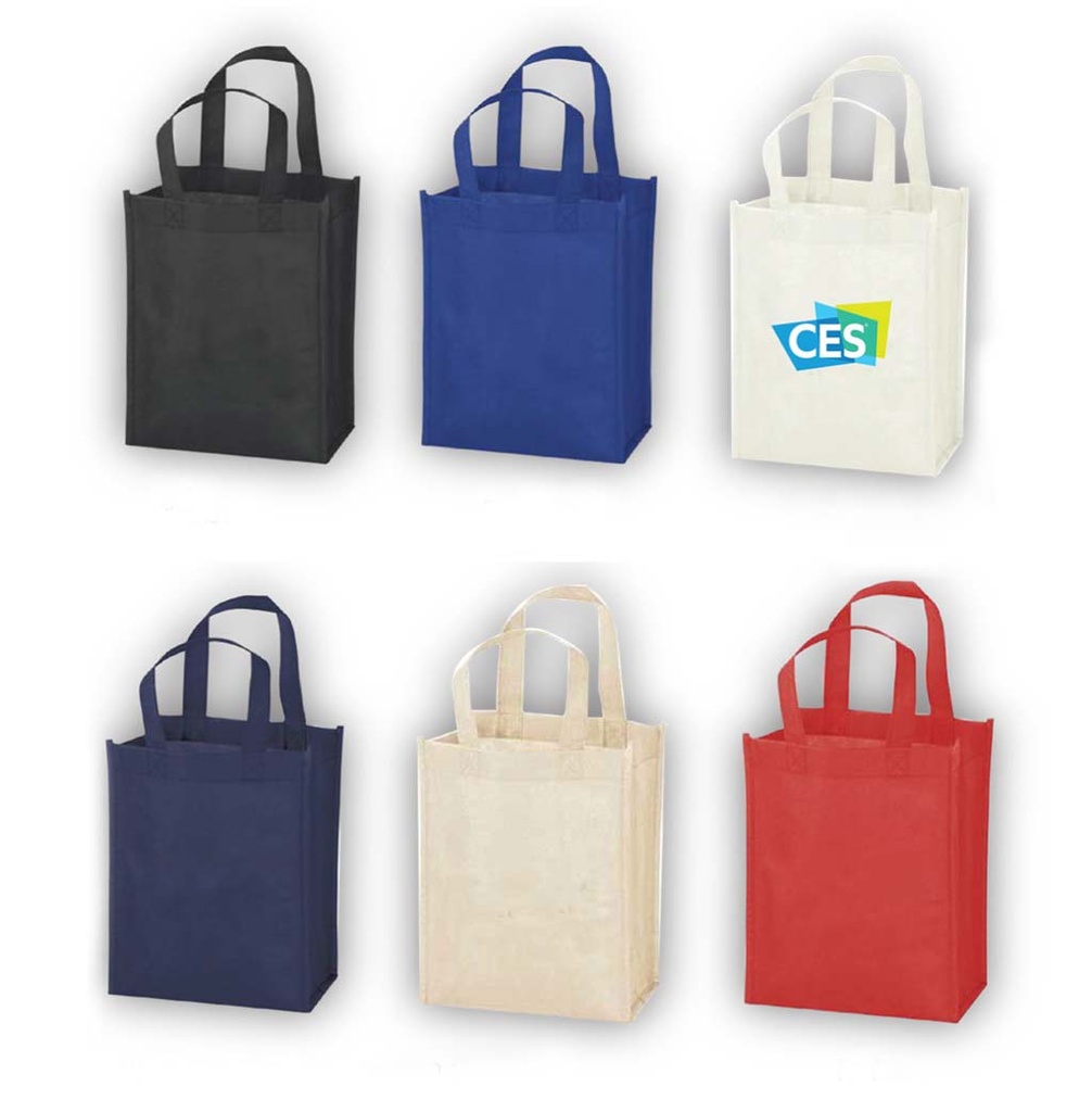 Non-Woven Shopping Bag Vertical Navy Blue