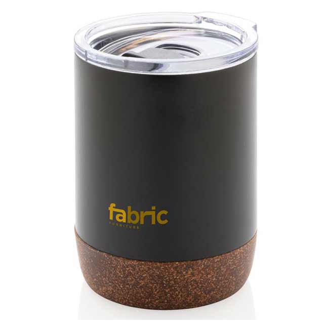 GOUDA - Hans Larsen Vacuum Mug With Cork Base - Black