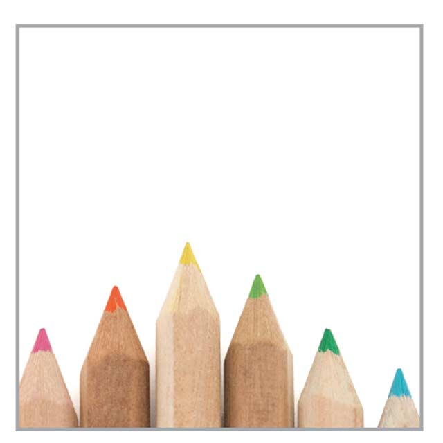 Set Of 12 Pencils In Natural Cardboard Box