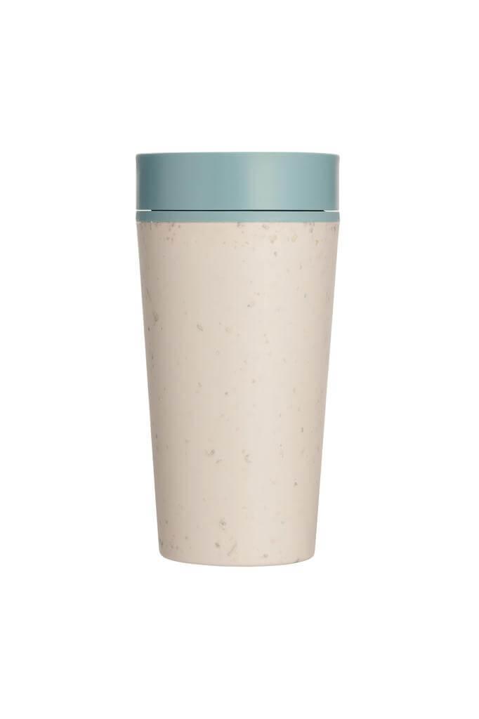 Circular Cup 12oz Cream & Faraway Blue