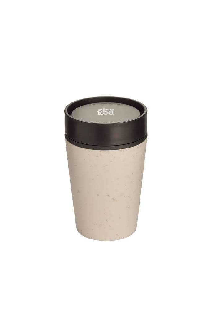 Circular Cup 8oz Cream & Cosmic Black
