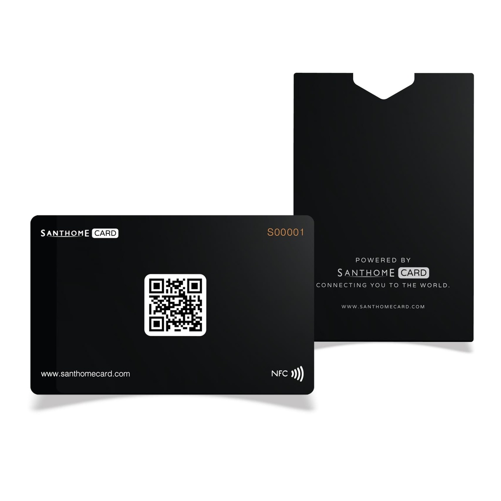 FINIQ - SANTHOME NFC card with Sleeve - Black