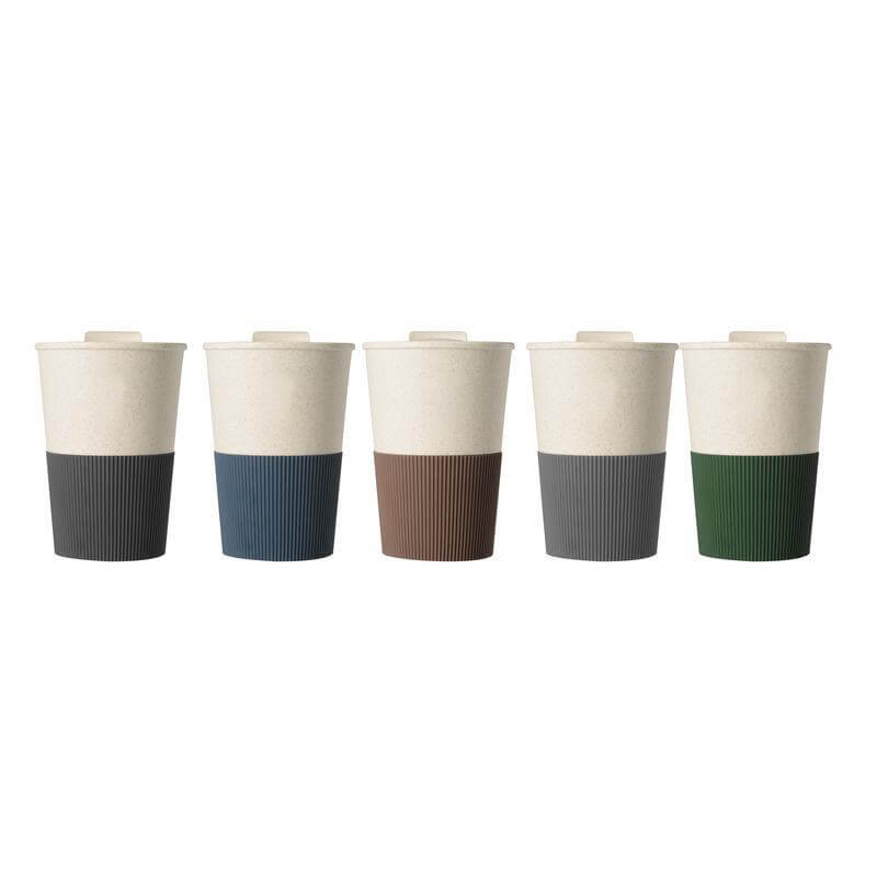 MALTA - Reusable Wheatstraw Cup 350ml - Black