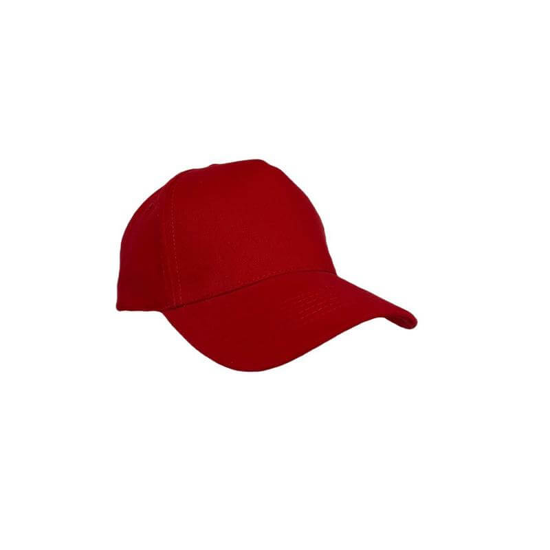NARVA - Santhome 5 Panel Heavy Brushed Cotton Cap - Red