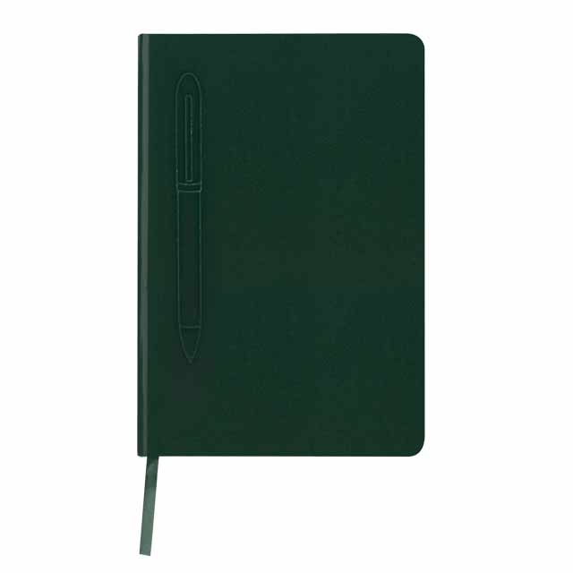 CAMPINA - Giftology A5 Hard Cover Notebook with Metal Pen - Green