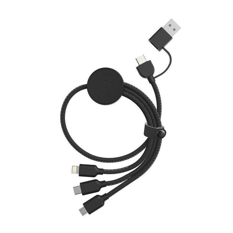 KOPER - @memorii Recycled 6-in-1 Charging Cable - Black