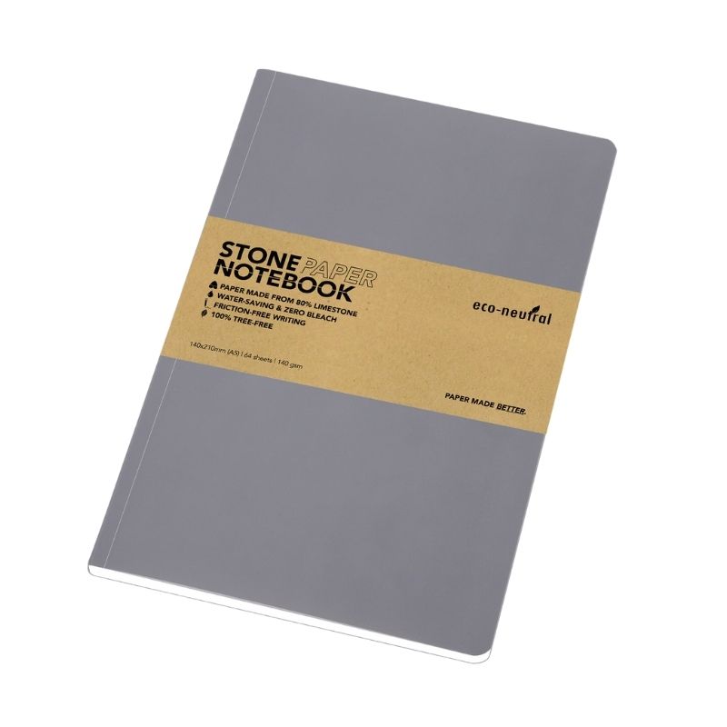 NEYA - eco-neutral Stone Paper Tree-Free Notebook - Grey