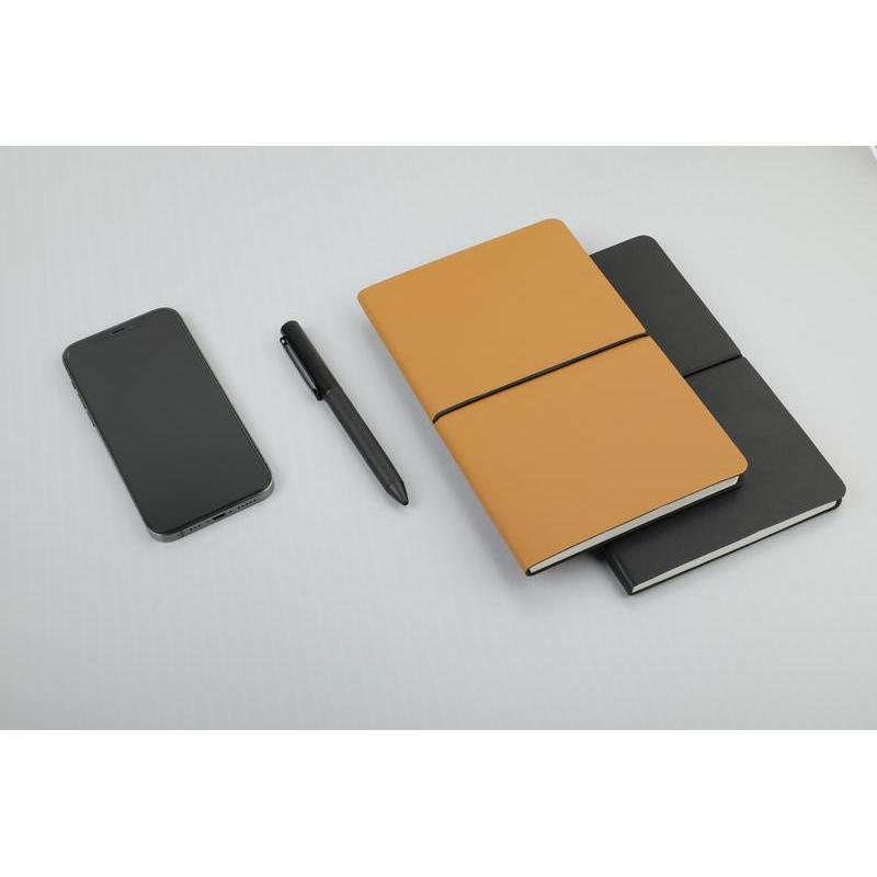 PEJA - Santhome A5 Recycled PU Soft Cover Notebook - Black