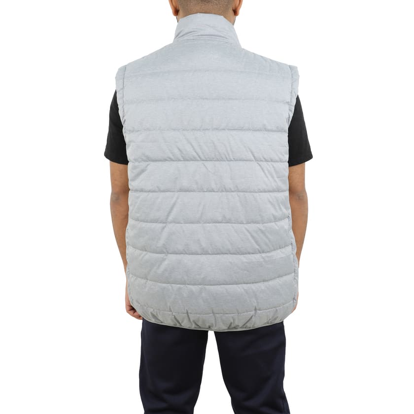 Santhome Zip Up  Puffer Vest - Melange