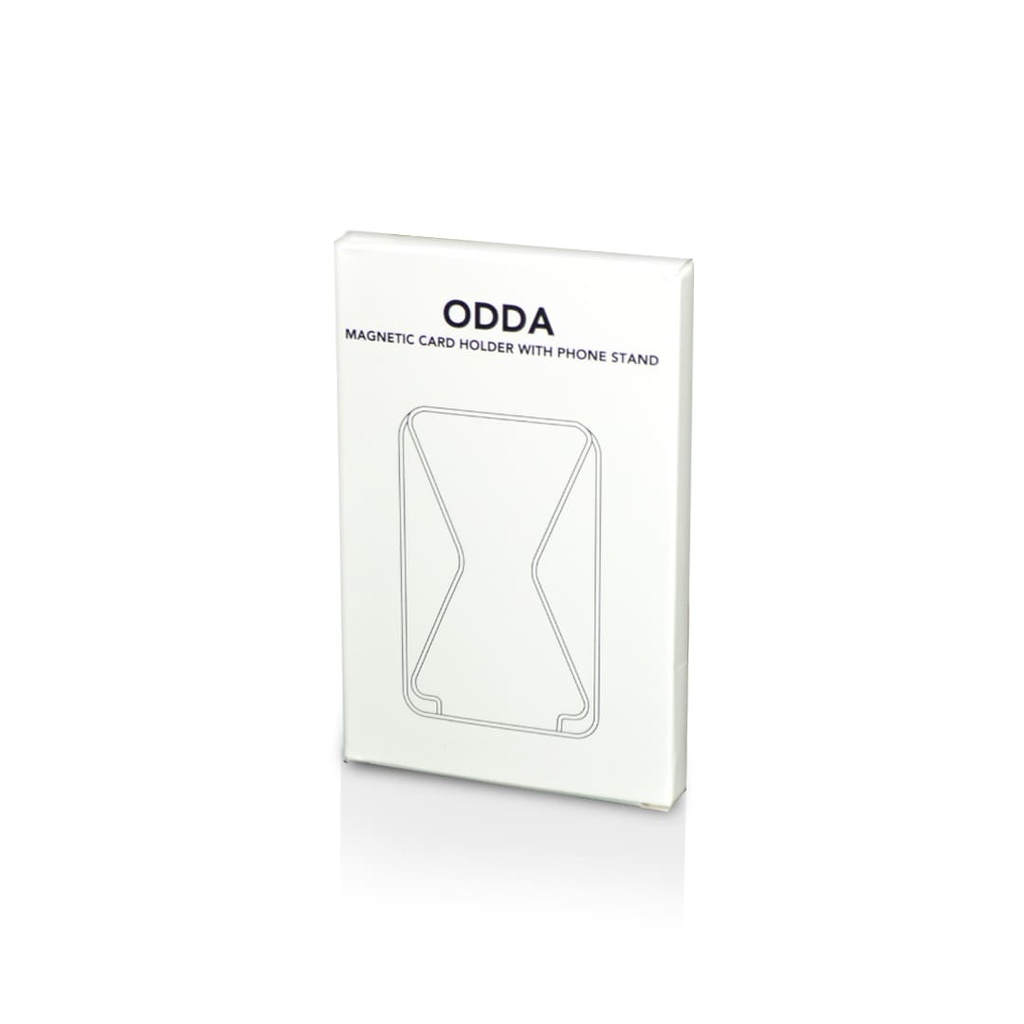 ODDA - Mag Card Holder with Phone Stand - Black