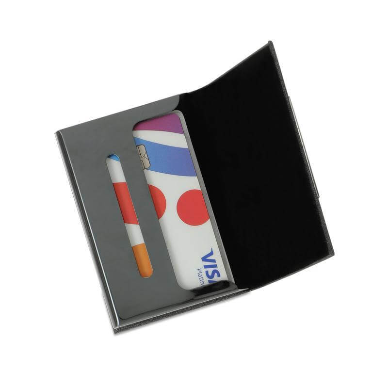 SILVAN - Giftology Gift Set (Card Holder, Key Chain and Pen) - Grey