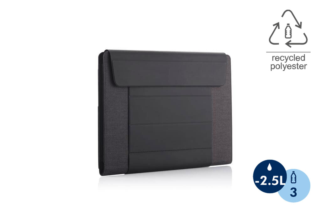 FULDA - CHANGE Collection RPET Laptop Case &amp; Workstation - Black