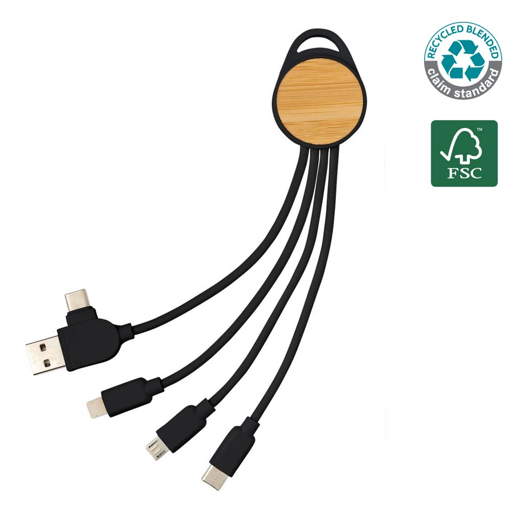 CHANGE Collection RCS Recycled 6-in - 1 Multi Cable