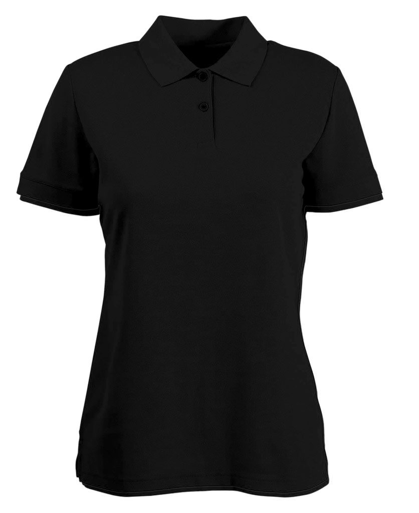 WBDNC - SANTHOME Women's Polo Shirt with UV protection ( Large Black)