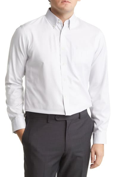 Oxford - Santhome Men's Business Wrinkle-Free Formal Shirt ( 3X-Large White)