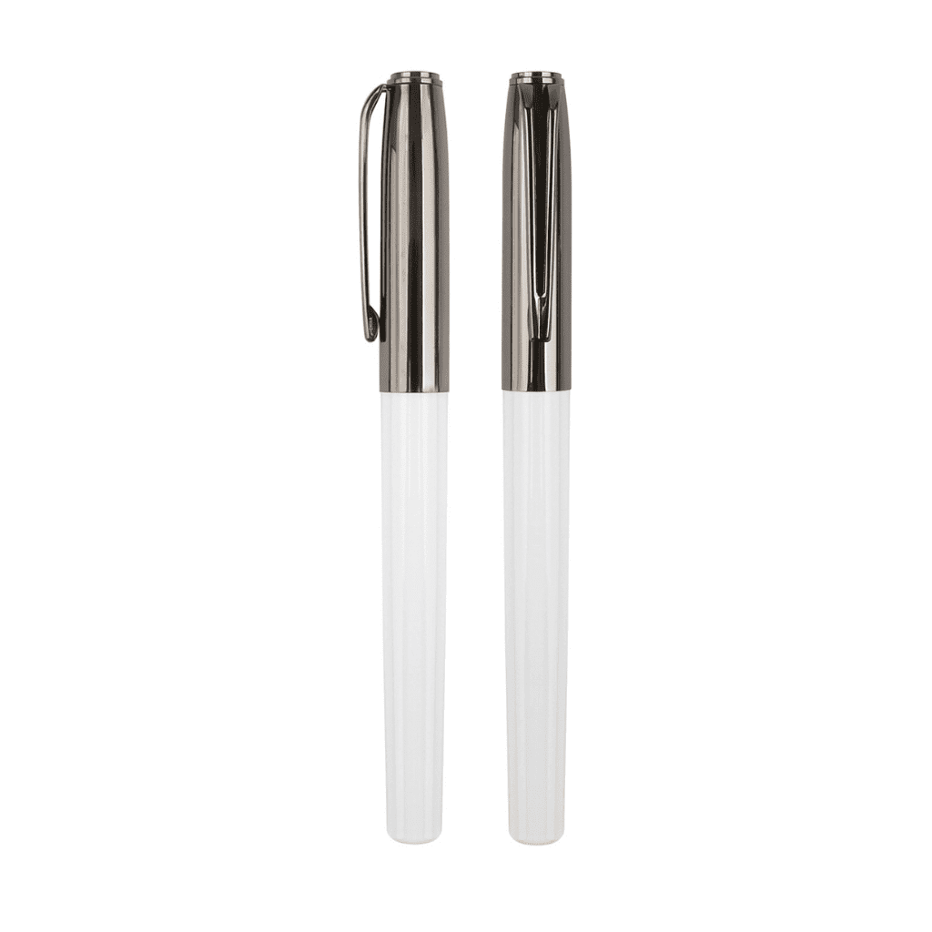 NORA - Gift Set of Roller and Ball Pen - White