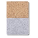 TROSA - eco-neutral Recycled Felt & Cork Soft Cover Notebook