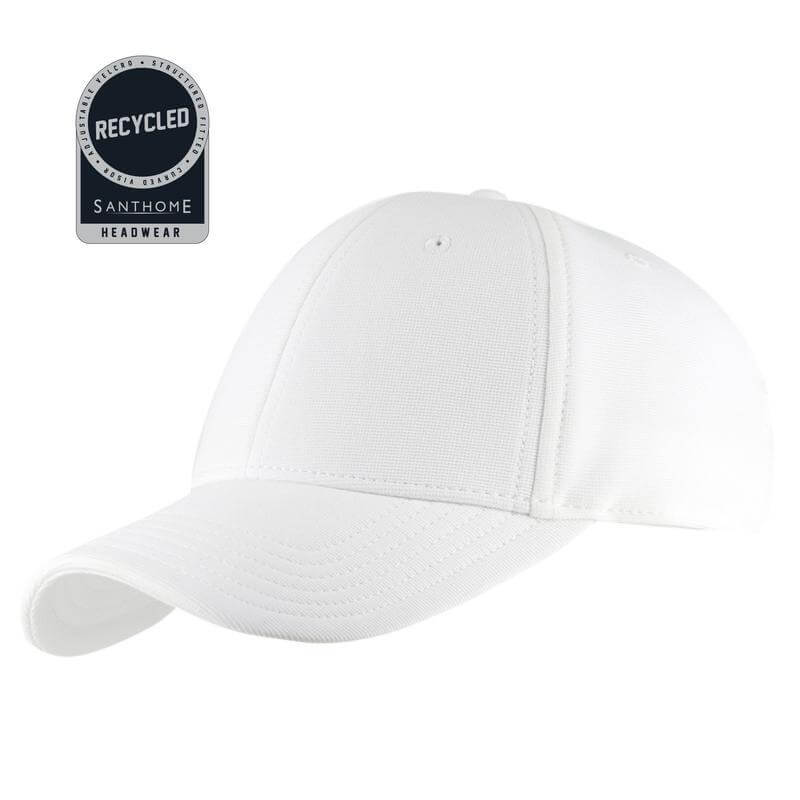 Santhome Recycled 6 Panel Adjustable Cap - White - view 1 of 5