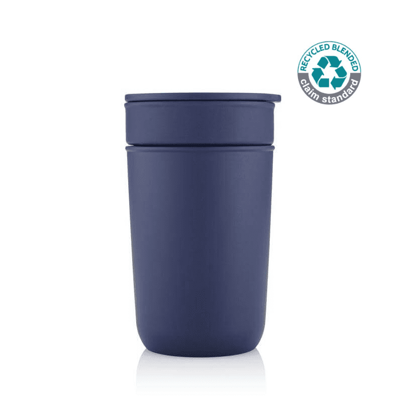 Hans Larsen Premium Ceramic Tumbler With Recycled Protective Sleeve - Blue - view 1 of 6