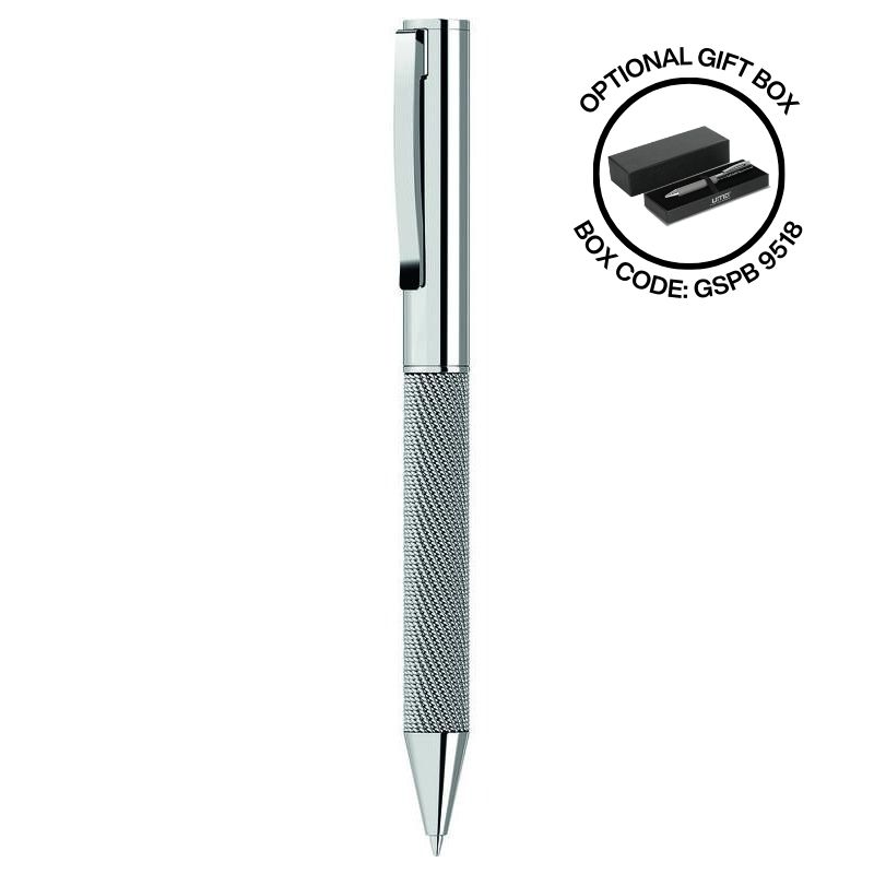 UMA - MESH Premium Metal Ballpoint Pen - Silver
