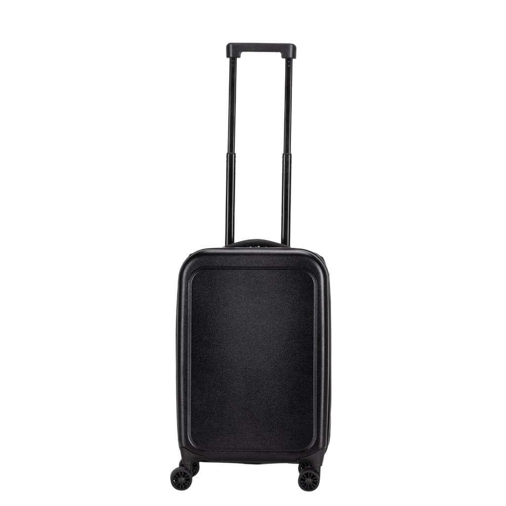 SANTHOME Foldable Cabin Trolley Bag - Black Matt Finish