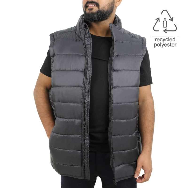 Santhome RPET Puffer Vest ( X-Large Black)