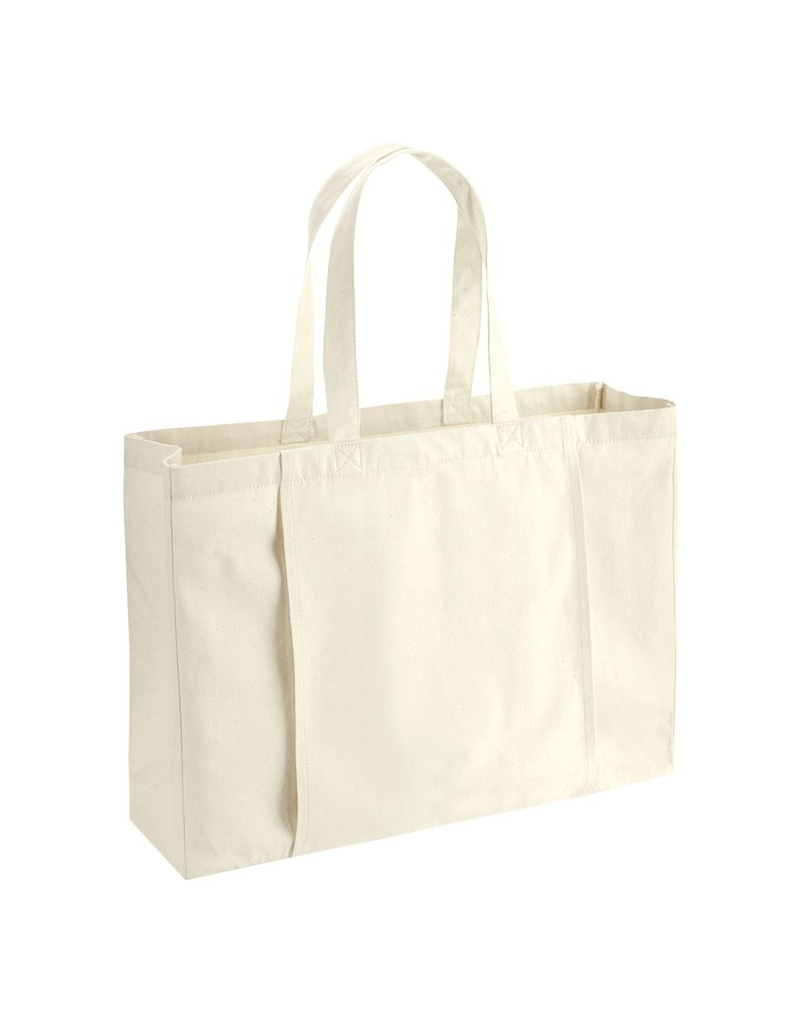 Gym/Yoga 310GSM Cotton Tote Bag - White - view 1 of 2
