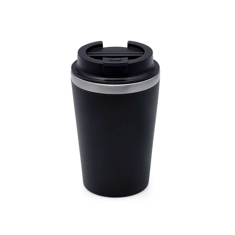 MOSS - Giftology Steel/PP Double Wall Tumbler - 350ml - Black
