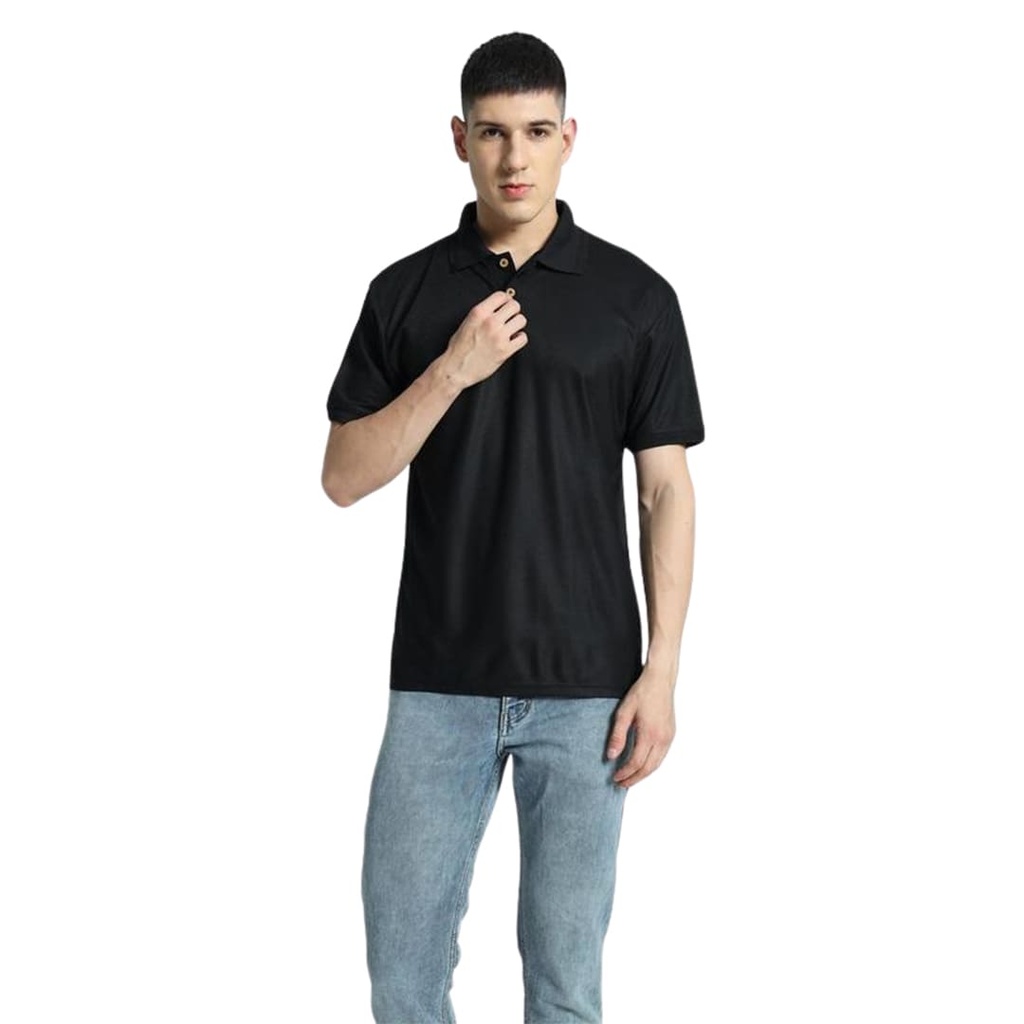Santhome TERRA - Recycled Polo Shirt ( Small Black)