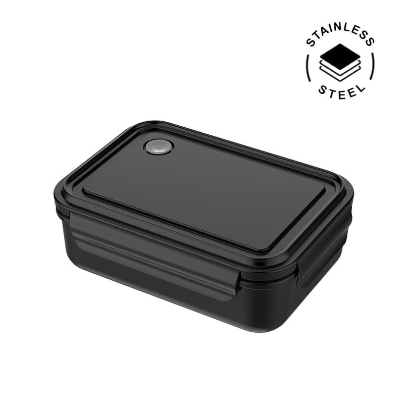 Hans Larsen Stainless Steel Lunch Box - 800ml - Black