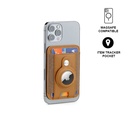 MARZ - Santhome® Magnetic Phone Cardholder with Santhome Tag Pocket - Tan