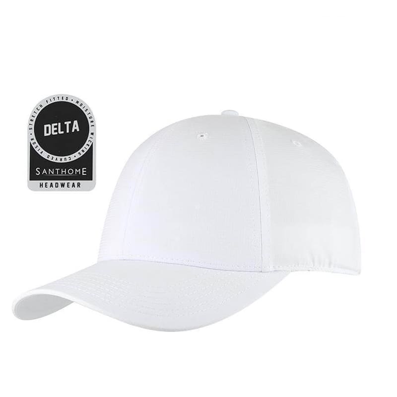 Santhome® DryNCool® Performance Stretch-Fitted Cap - White - view 1 of 7