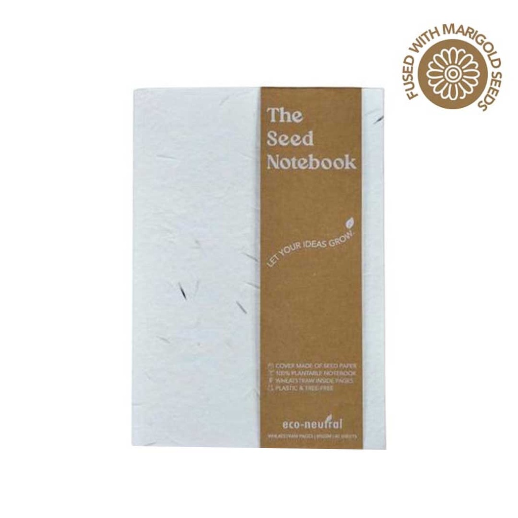 eco-neutral® A5 Hard Cover Handmade Seed Paper Notebook - view 1 of 8
