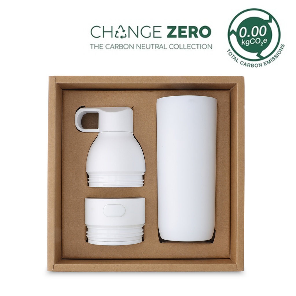 RUVO - CHANGE ZERO 2 في 1 مجموعة هدية ترطيب وحدات - أبيض