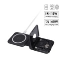 [ITWC 1242] TURIN - @memorii Foldable 2-in-1 Wireless Charger and Multicable Set - Black