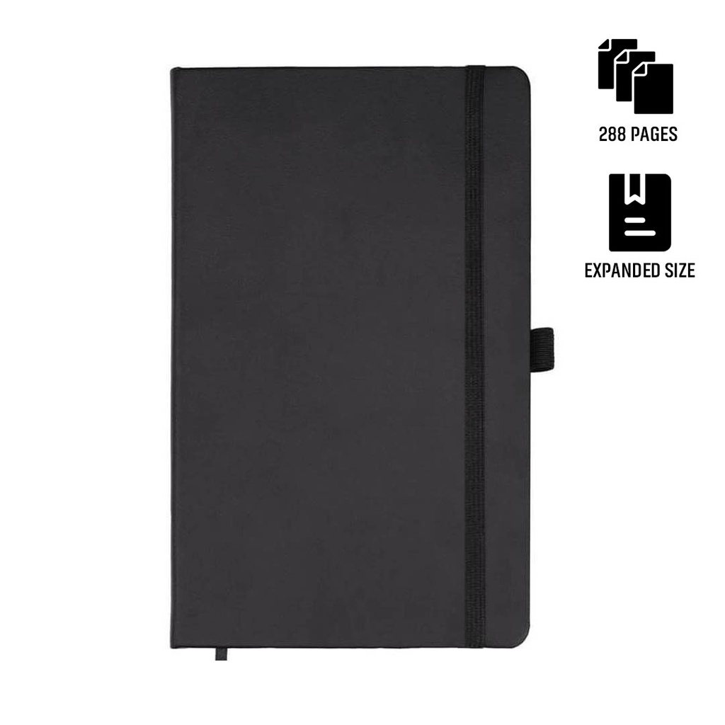 Santhome Expanded A5 Hard Cover Notebook - Black - view 1 of 8