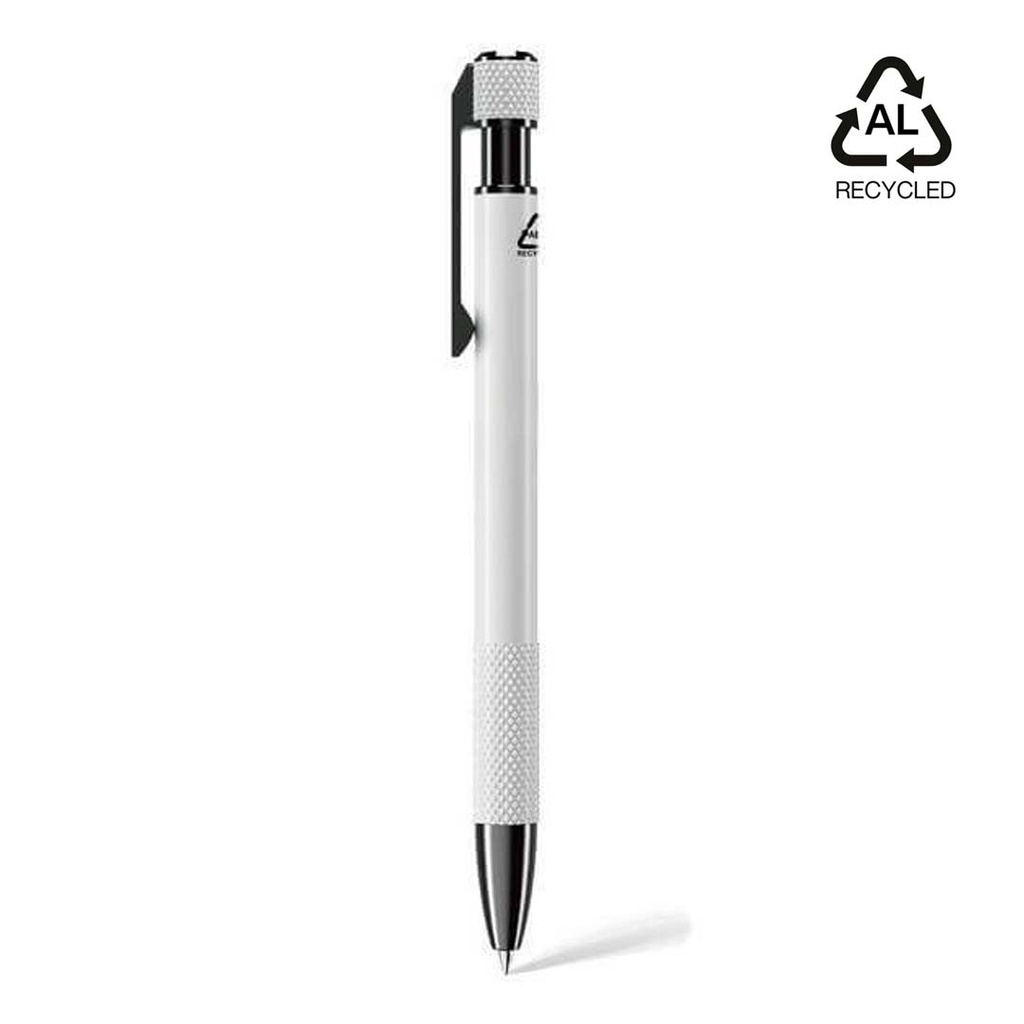 Recycled Aluminium Ballpoint Pen - White - view 1 of 3