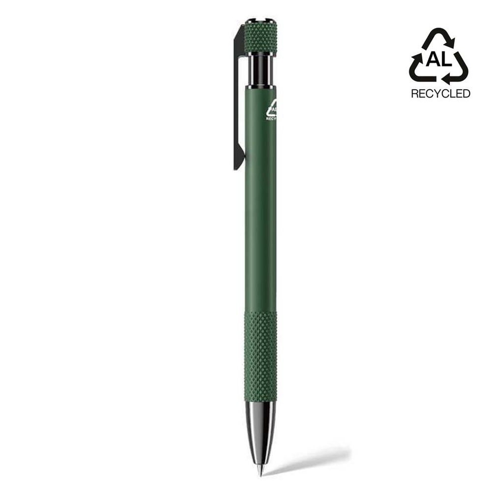 PILA – Recycled Aluminium Ballpoint Pen – Green