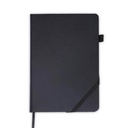 FAROE - Santhome A5 PU Hard Cover Notebook with Pen Loop - Black