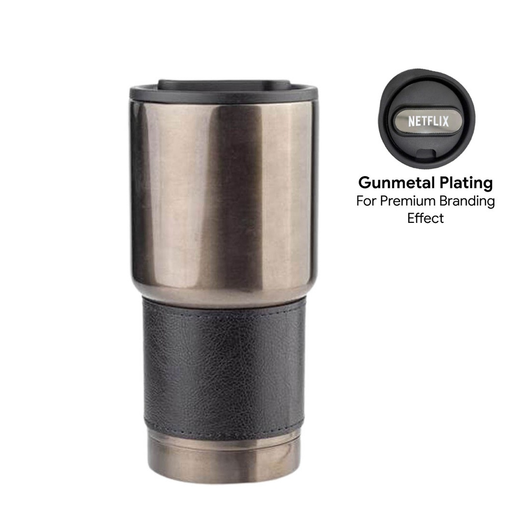 Hans Larsen Insulated Tumbler with Grip Sleeve 530ml - Black - view 1 of 5
