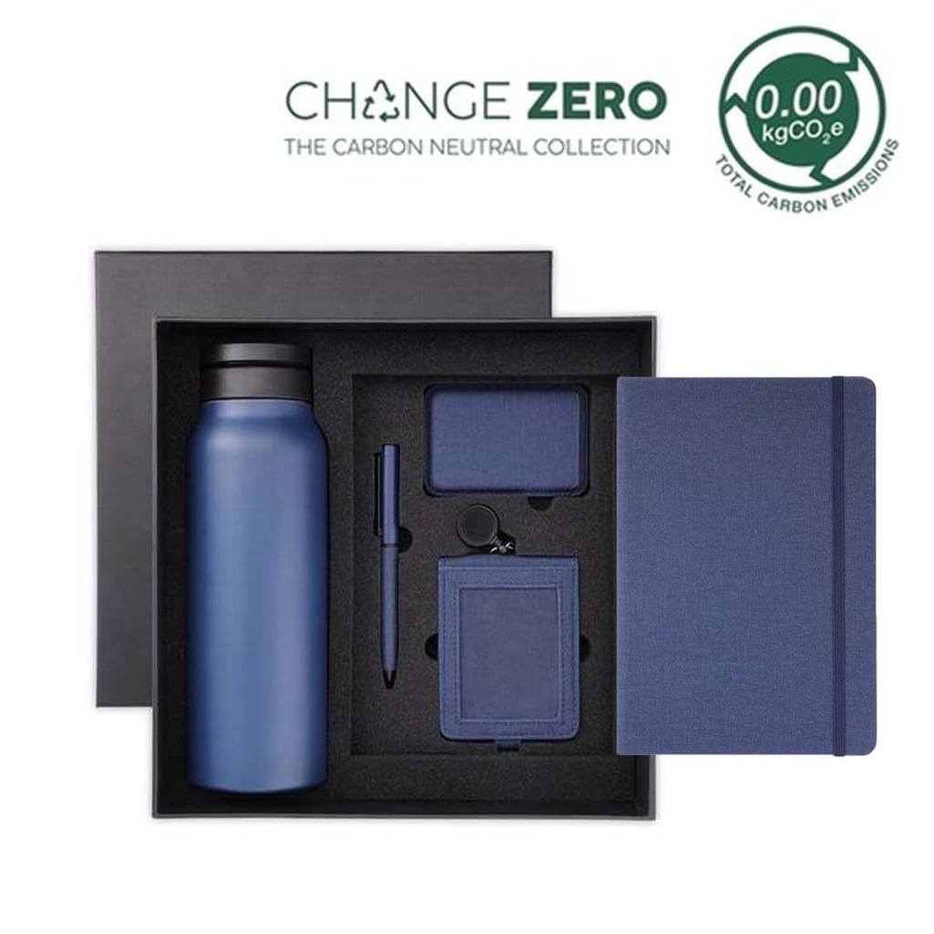 CHANGE ZERO Sustainable 5pc Gratitude Gift Set - Navy Blue