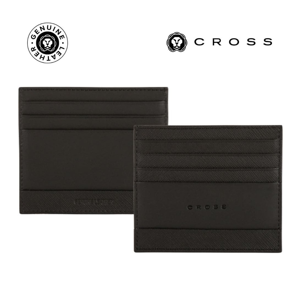 CROSS Saffiano Leather 6CC Card Holder - Black