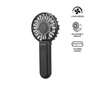 [WNFN 9230] ROTO - Rechargeable Handheld Fan with Foldable Desk Stand - Black 